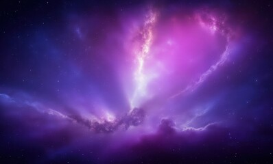 Wall Mural - Vibrant cosmic nebula in deep space.