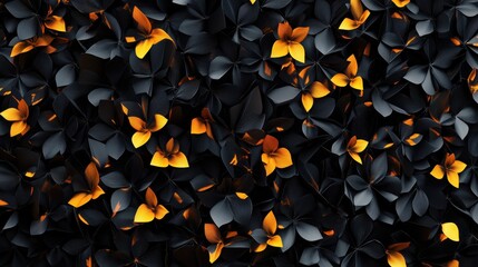 Poster - Black low poly background texture with rendering, low poly, black, background, texture,rendering, abstract, geometric, polygon