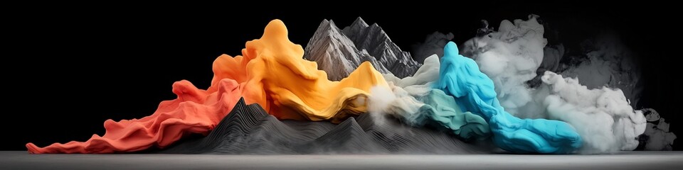 Poster - a dynamic and surreal digital visualizing the frequency distribution of voting preferences in an ele