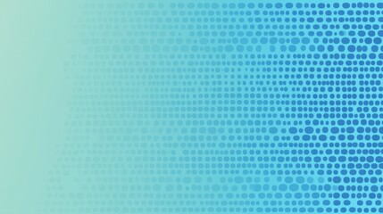 Poster - Abstract Blue Gradient Background with Circular Dots Pattern