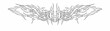 © Artmoreink - Symmetrical neo tribal vector design with sharp, intricate, and abstract linework. Ideal for tattoos, decorative elements, and modern tribal aesthetics