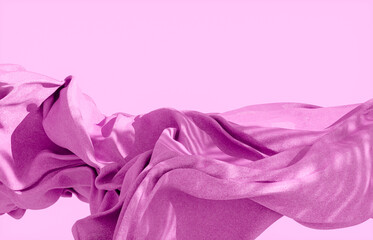 Aufkleber - Flying cloth with natural light beam and shadow. 3d rendering.