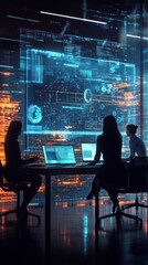 Poster - Night City Data Analysts: Unveiling Digital Mysteries