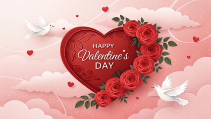 Wall Mural - valentines background