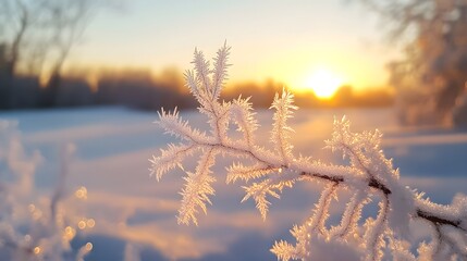 Fototapete - A close-up of frost crystals on a car window during a cold winter morning. 