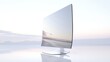 © Sirichat. Camphol - Ergonomic desktop monitor with ultra-thin bezels, displayed on a clean white backdrop