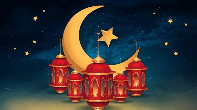 Eid mubarak islamic greetings background
