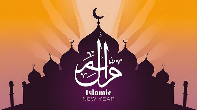 Eid mubarak islamic greetings background