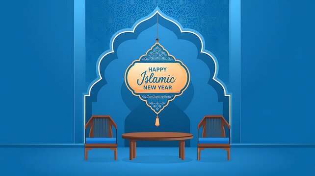 Eid mubarak islamic greetings background