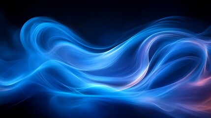 abstract blue and pink wavy light streaks.