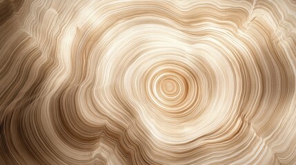 Poster - Abstract Natural Wood Texture with Smooth Circular Patterns