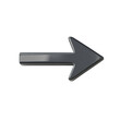 © Kunut - sleek, metallic right arrow symbol, ideal for directional signage or graphic design. This modern icon conveys movement and guidance effectively