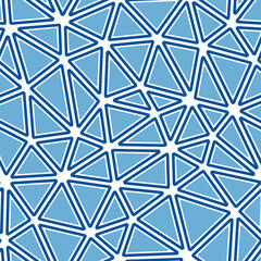 Poster - geometric background. rounded solid shapes in frames. large triangles size. one tone colored style. 
