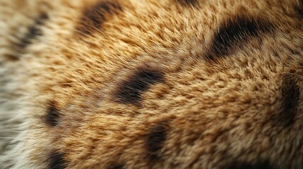 close-up spotted cat fur texture. background blur. fabric design