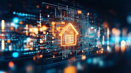 Poster - Family explores investment opportunities in tokenized rental properties using modern technology