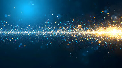 Poster - A dazzling display of sparkles and glowing particles against a dark background, creating a mystical and enchanting atmosphere