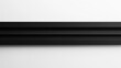 © Maleyka - Two parallel black straight lines horizontally placed on a white background