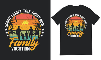 Family vacation t shirt design