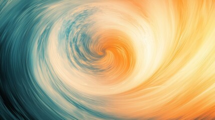 Poster - Serene Abstract Swirl of Soft Colors in Gentle Motion and Dynamic Flowing Patterns