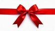 © sala - Shiny red ribbon with bow isolated on white