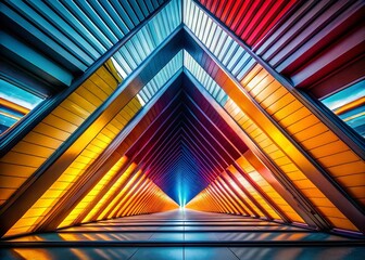 Poster - Diagonal Lines: Abstract 45 Degree Angle Composition in Geometric Design