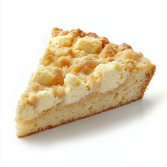 Wall Mural - Delicious Slice of Crumbly Cake with Creamy Filling Perfect for Desserts and Special Occasions