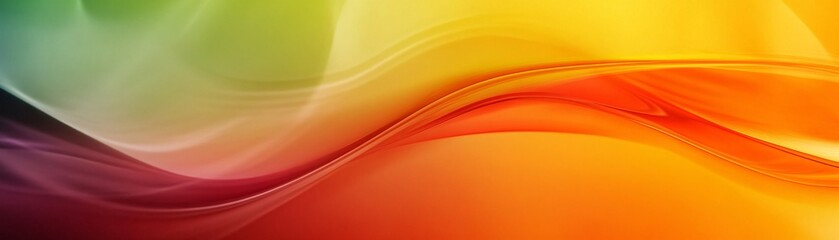 Poster - Abstract colorful waves flowing seamlessly creating dynamic background