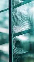 Aufkleber - Close-up of textured glass surface creating intriguing light patterns