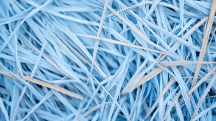 Poster - Soft Blue Textile Fibers Abstract Background for Creative Projects in Soft Color Palette