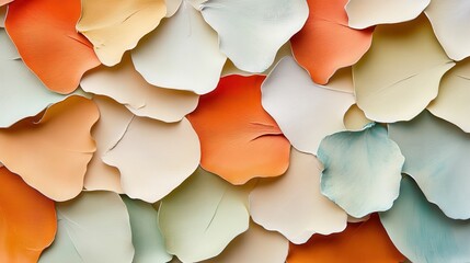 Poster - Vibrant and Textured Background of Colorful Petals in Soft Pastel Shades for Nature-Inspired Design