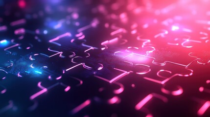 Aufkleber - Futuristic Abstract Technology Background Featuring Illuminated Lines and Dots Creating a Dynamic and Modern Visual Experience