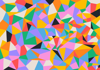 Wall Mural - abstract colorful geometric background with triangle shape pattern seamless pattern triangle shape v