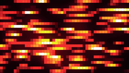 Poster - Abstract horizontal glowing color lines. Multicolored horizontal linear background. Abstract gradient background. Web design background. Vector illustration.