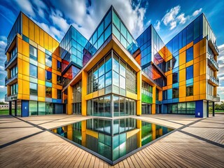 Poster - Golden Ratio Architecture: Perfectly Proportioned Building Facade