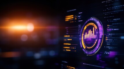 Poster - Vibrant Digital Bar Chart Displaying Statistical Data Insights with Vivid Colors and Clear Labels for Analytical Purposes