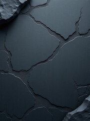 Aufkleber - A Digital Background Featuring A Realistic Rock Slate Texture With Patterns For Use As A Banner Or Overlay. 00003