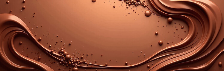 Poster - A Delicious Abstract Chocolate Background With Plenty Of Copy Space For Your Text Or Design Elements. 00003