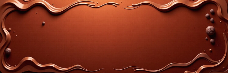 Poster - A Delicious Abstract Chocolate Background With Plenty Of Copy Space For Your Text Or Design Elements. 00001
