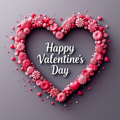 Wall Mural - Happy Valentine's Day: Heart-Shaped Leaves on Water


