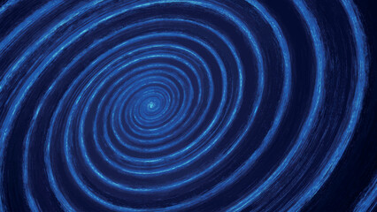 Poster - Abstract dot digital circular particle wave. Spiral portal. Liquid vortex. Whirlpool. Hypnotic background. Bright digital glowing circle. Rotating funnel. Abstract vector illustration.