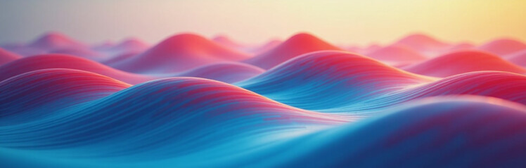 Aufkleber - A Blurred, Colorful, Abstract Wave Pattern With Geometric Curves Creating A Visually Striking Design Effect Overall. 00003