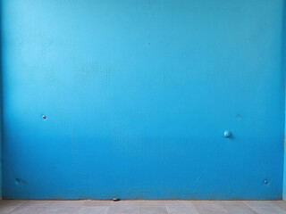 Poster - A Blue Painted Decorative Wall With Textured Pattern Creates A Distinctive And Visually Appealing Background For Various Artistic Compositions. 00002