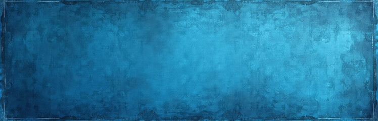 Poster - A Blue Colored Old Textured Background Banner Provides Ample Copy Space For Inserting Text Or Images As Desired. 00002