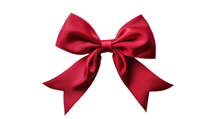 Elegant Red Satin Bow for Gift Decoration and Festive Occasions, Perfect for Weddings and Celebrations