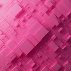 Aufkleber - Pink Cube Patterns 3D Abstract Art