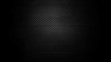 texture metal grid, dark gray abstract background, Industrial background. Black metal surface with regular round holes as texture
