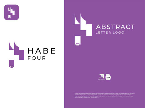 Modern and clean letter logo business logo 