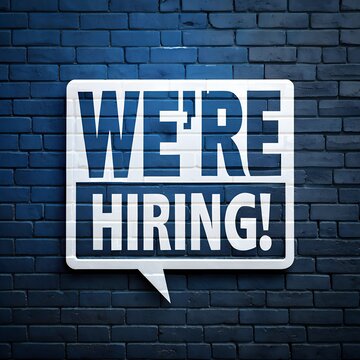 we are hiring background, job vacancy concept