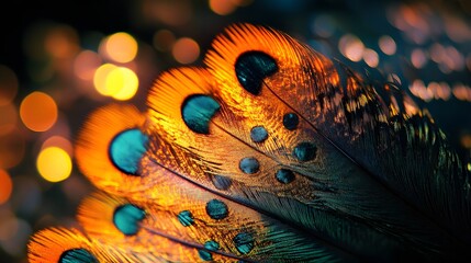 Poster - Mesmerizing and luminous bokeh orbs blending together in a captivating display of radiant energy and ethereal beauty  The vibrant shimmering circles create a transcendent