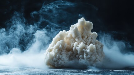 Wall Mural - Frosted Texture in Dark Smoke for Commercial Photography